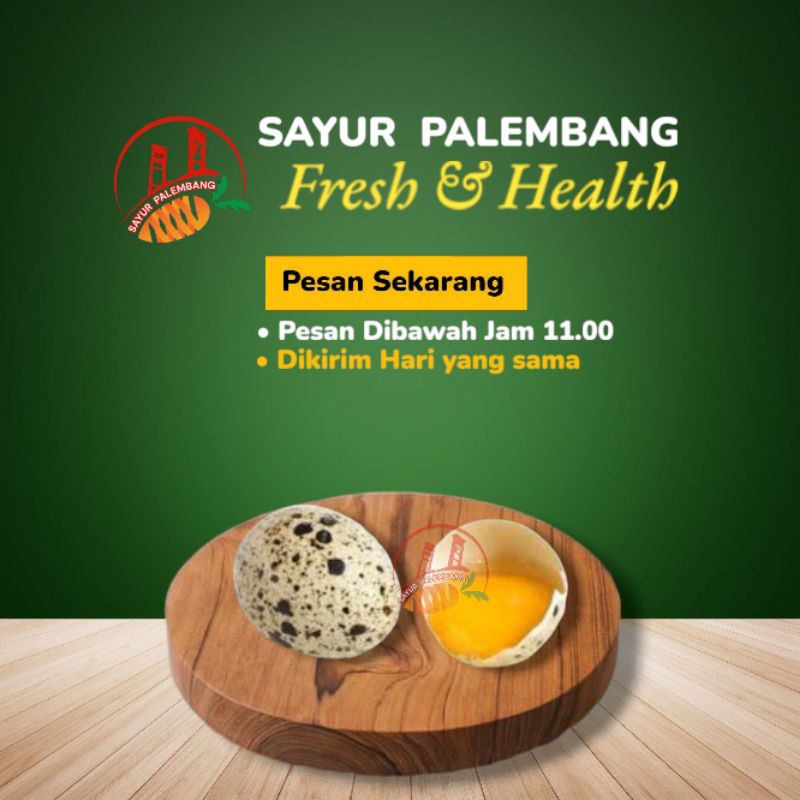 

Telur Puyuh 1cup isi 10Butir - Sayur Palembang