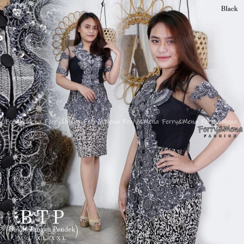 [COD] SETELAN BLUS KEBAYA BROKAT TANGAN PENDEK-KEBAYA BORDIR PAYET-KEBAYA MEWAH-KEBAYA PESTA-KEBAYA