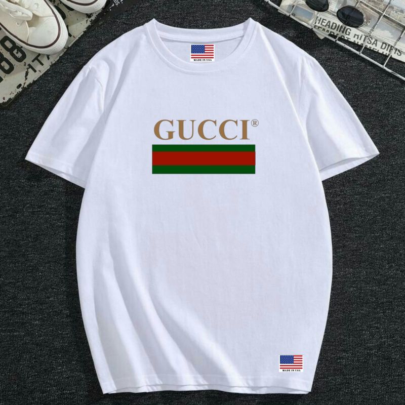 Kaos unisex pria wanita | T-shirt gucci ORIGINAL COTTON COMBED 20S kaos lengan pendek