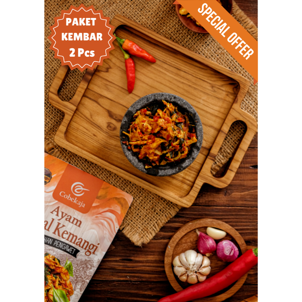 

Paket Kembar Cobekaja - Sambal Ayam Kemangi 200 Gram / 2 Pcs