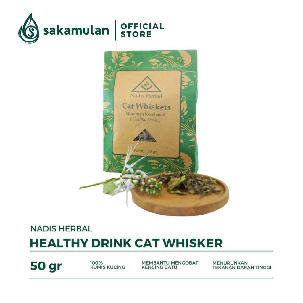 

Nadis Herbal Healthy Drink Cat Whisker (Kumis Kucing) 50 gr