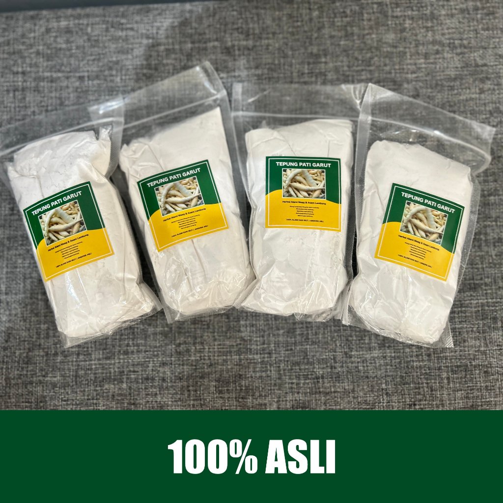 Suksesmoro_ () Tepung Garut Asli 100% / Pati Garut / Pati Irut / Angkrik / Obat Maag, Asam Lambung,