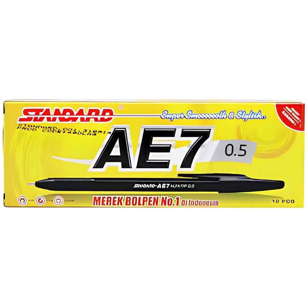 

Standard Pulpen AE-7 Alfa Tip Black 0.5mm 1box(12pcs)