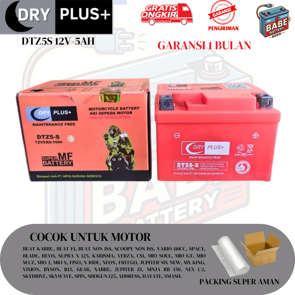 AKI MOTOR MIO SOUL, MIO J, MIO GT, SOUL GT 115 MEREK DRY PLUS+ DTZ5S