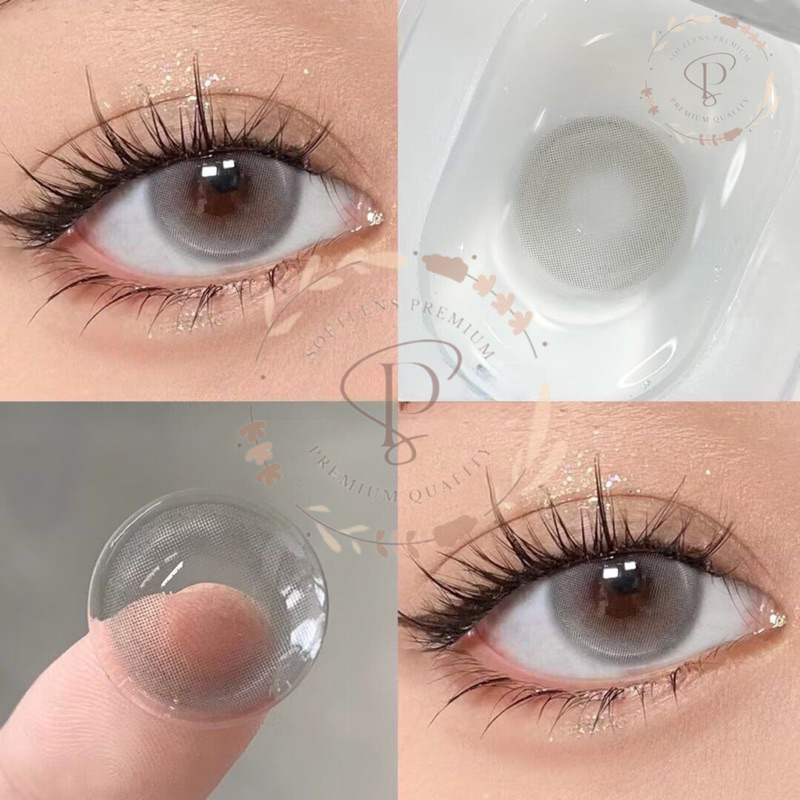 Softlens Grey Meld Diameter 14,5 mm Premium | Soflens Grey tanpa ring | Lensa Mata Untuk wedding | S