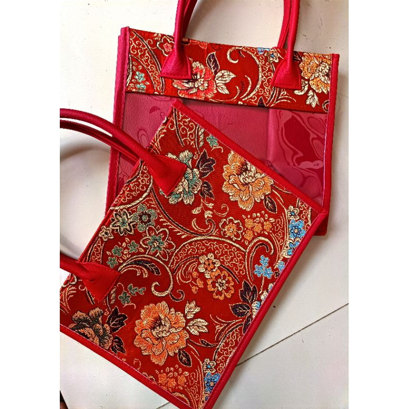 

iDk90 Tas Mika premium Gift Imlek/ Hampers Imlek CNY sincia / Goodiebag Kado Imlek