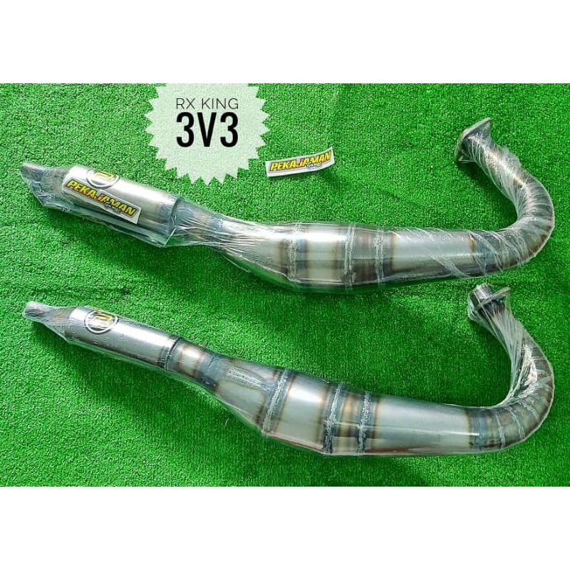 Knalpot RX KING 3V3 Plat Pekajaman Muffler