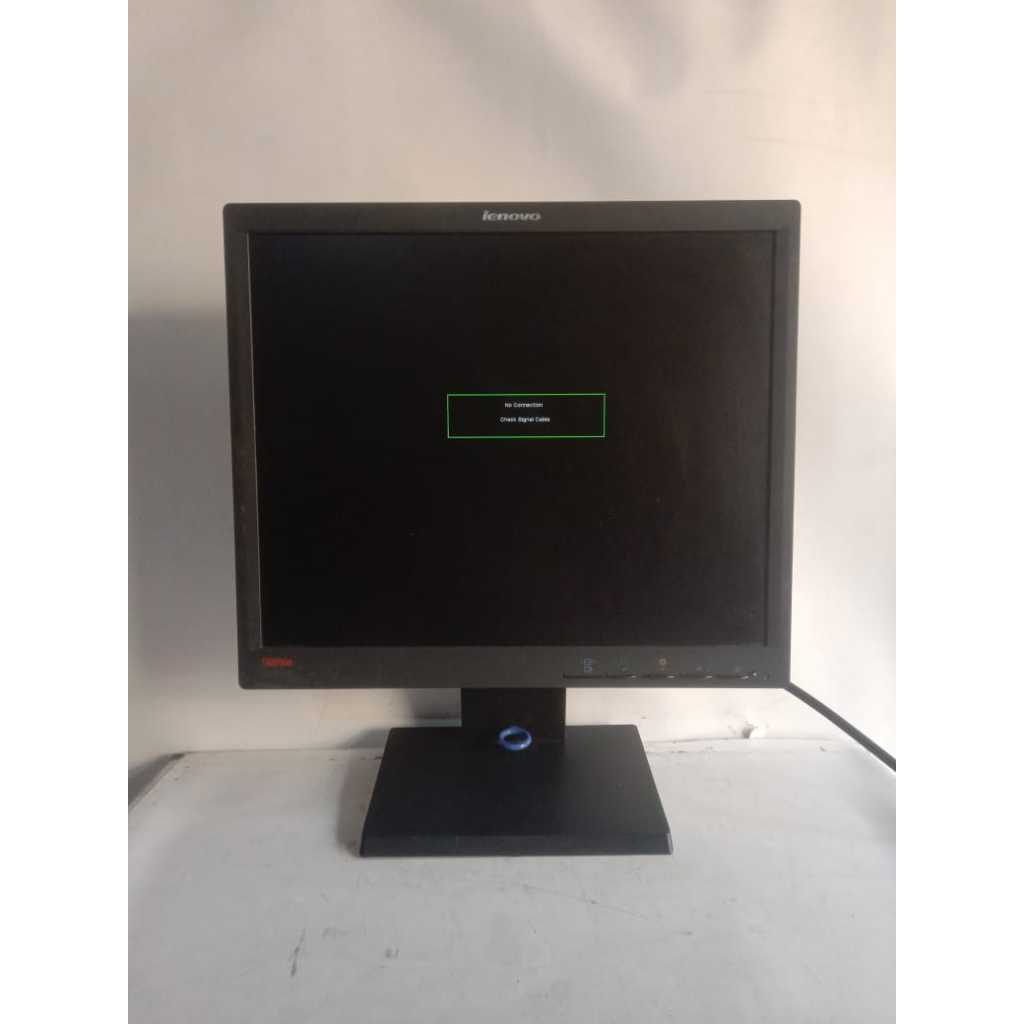 lcd monitor lenovo l1711pc kondisi minus layar baret dalem dikit