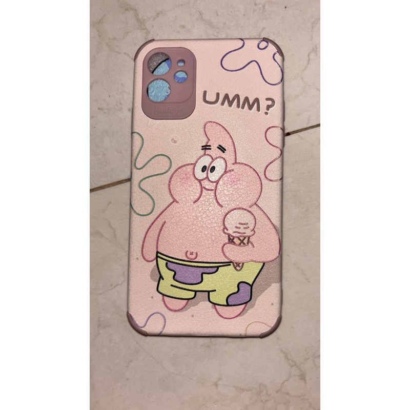 CASE HANDPHONE IPHONE 11/PATRICK/SPONGEBOB/SOFT CASE/PRINT CASE/HARD CASE