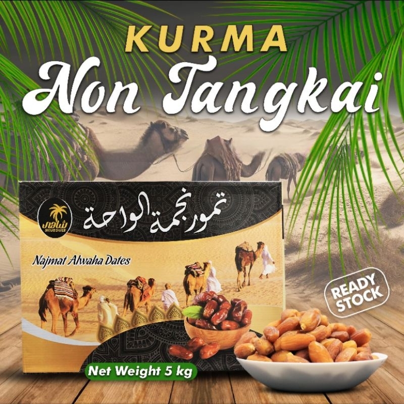 Kurma 5kg Non Tangkai Najmmat Alwaha Dates / kurma deglet libya premium quality