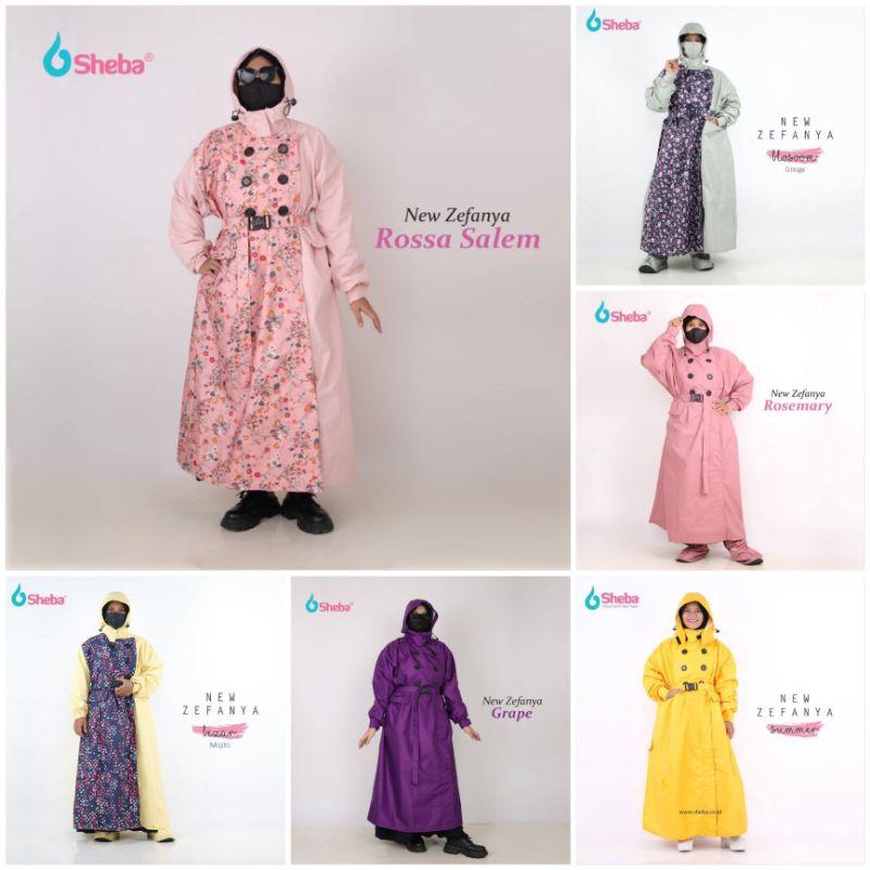 Jas Hujan Gamis Muslimah SHEBA New Spize ZEFANYA Series