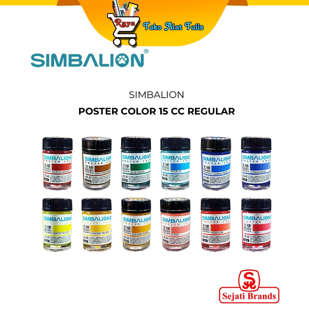

Simbalion Cat Poster Poster Color 15cc Regular Color (Satuan)