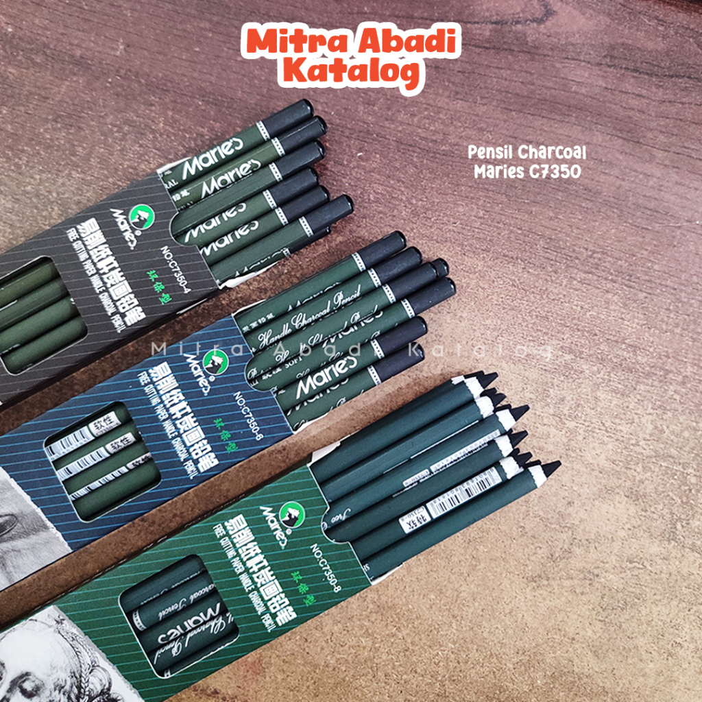 

(1 PCS) PENSIL MARIES C7350 / C7350-4 C7350-6 C7350-8 charcoal sketch pencil kayu arang pena original menulis graphite gambar menggambar sket anak alat tulis sekolah kuliah atk kantor stationery murah / mitra abadi katalog jogja