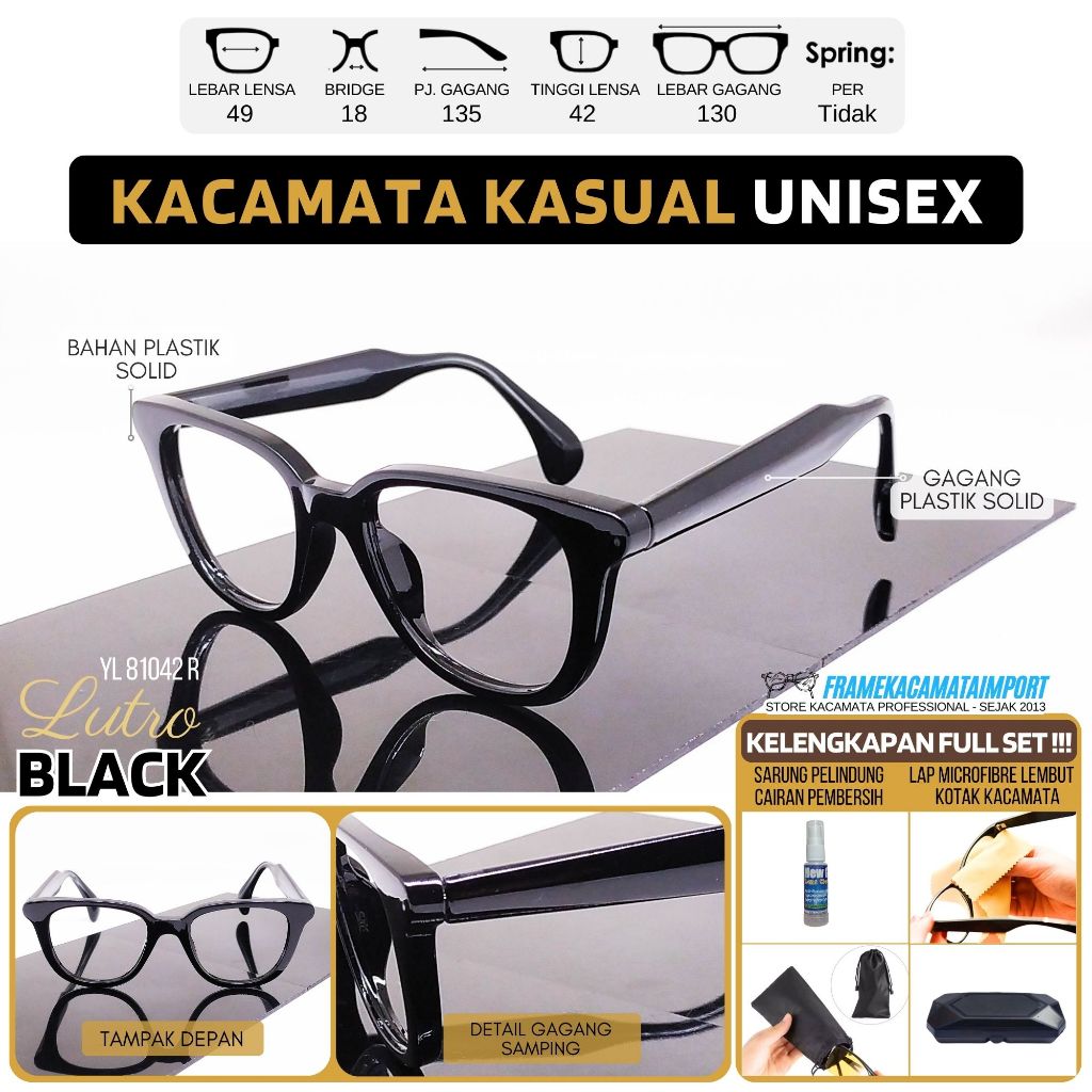 Kacamata Bluecromic Pria Wanita Kualitas Optik
