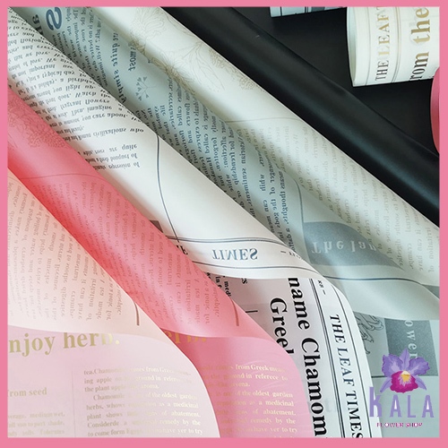 

20 Lembar Flower wrapping Cellophane News Paper Color kb6041