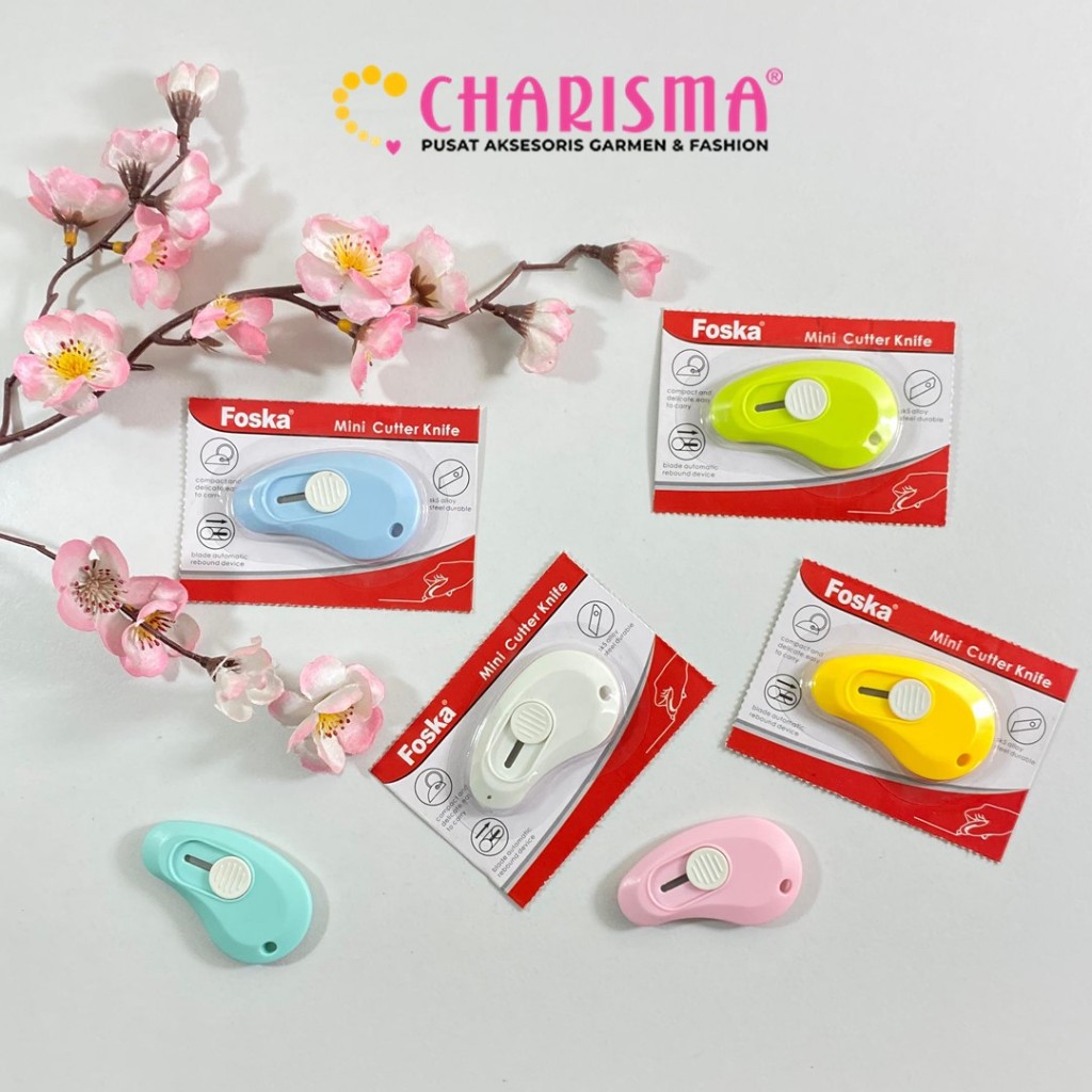 

Charisma Pisau Cutter Mini - Cutter Portable - Pisau Pembuka Paket - Foska Mini Cutter Knife