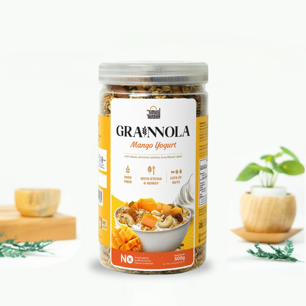 

Granola 500 gr Grainnola Timur Tengah Sereal Diet Healthy Food Original 100% Snack Sehat