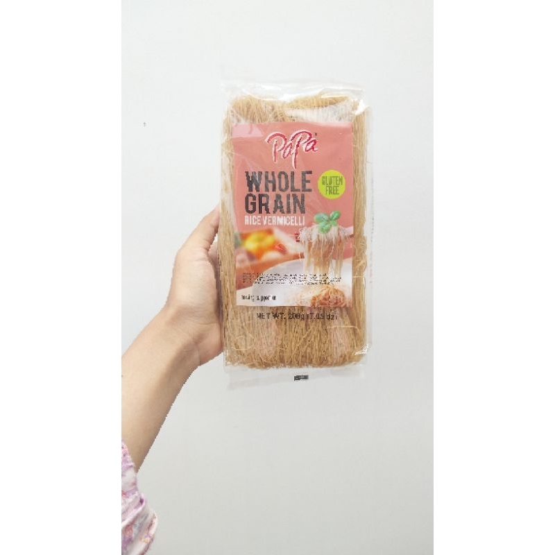 

Papa while grain bihun beras gandum gluten free bebas gula