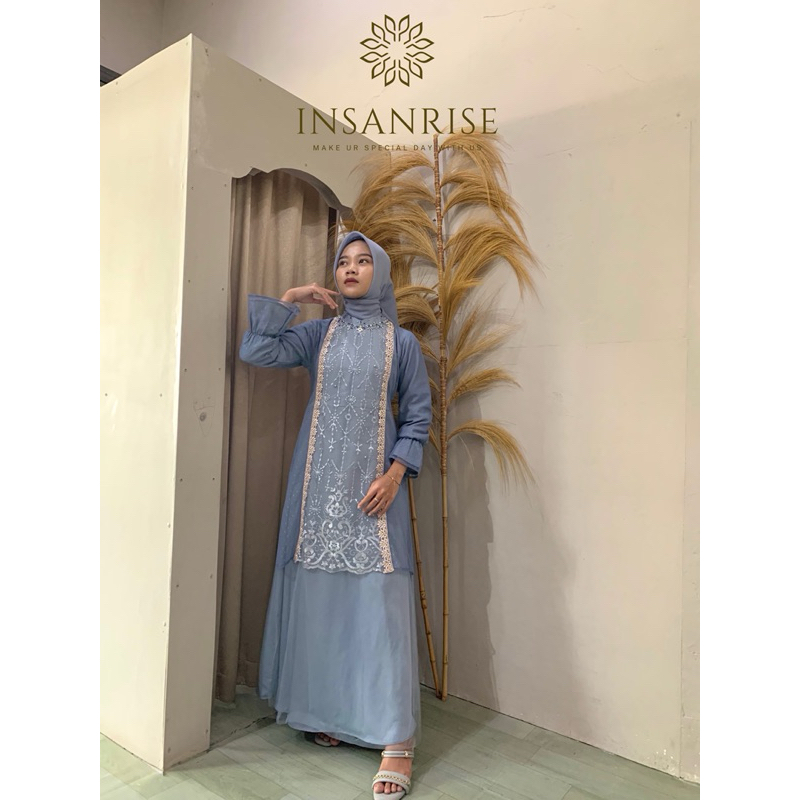 Insanrise-official Oriana Dress hijab brukat mewah simpel