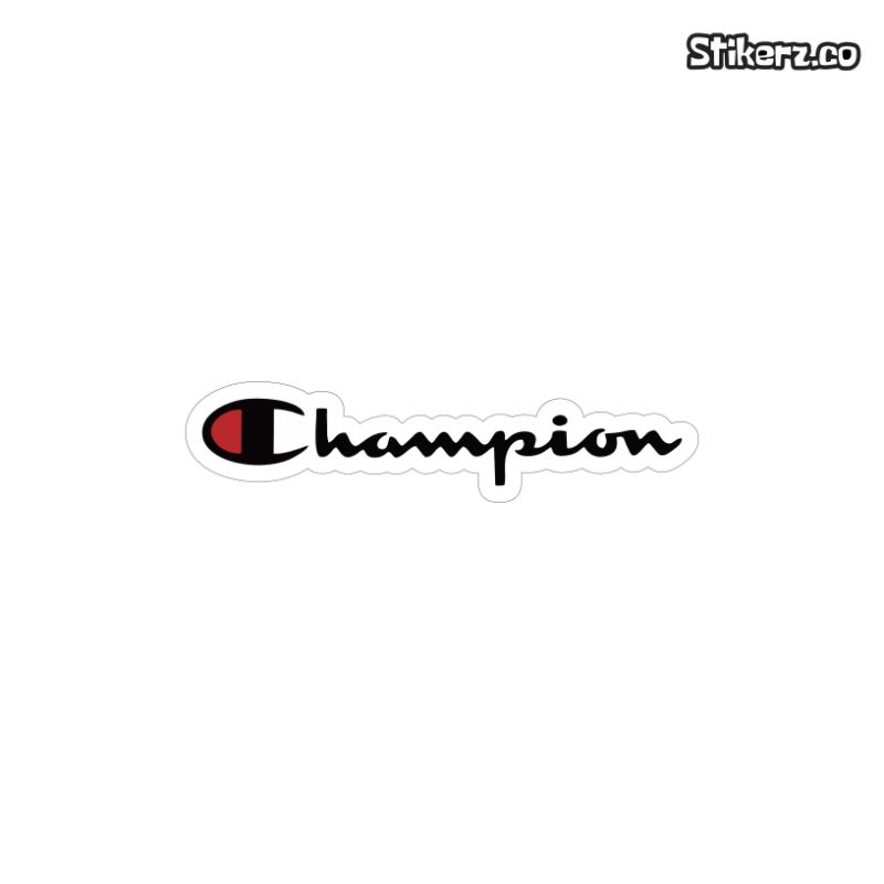 

STIKER CHAMPION STIKER BRAND STIKER DISTRO LAPTOP HANDPHONE BOTOL MINUM HELM KOPER