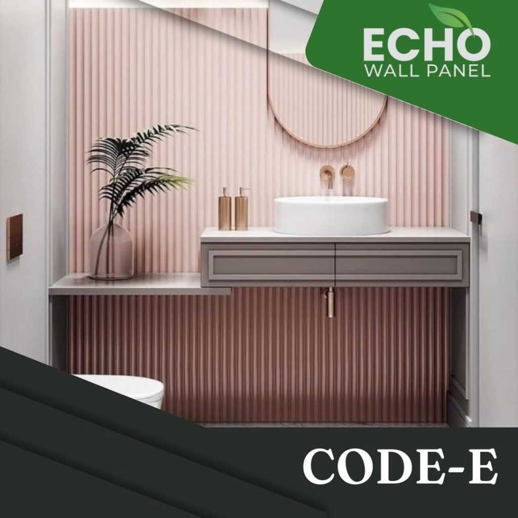 WPC Panel 6 Kotak ECHO Seri E - Wall Panel Kisi-Kisi Dekorasi Wood Panel Dinding