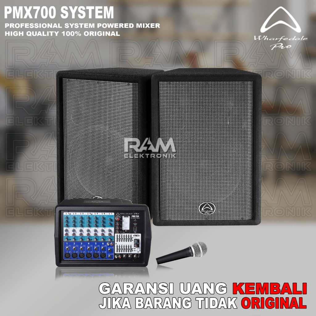 Paket Speaker Pasif 12 Inch WHARFEDALE PMX700 | PMX 700 SYSTEM Original