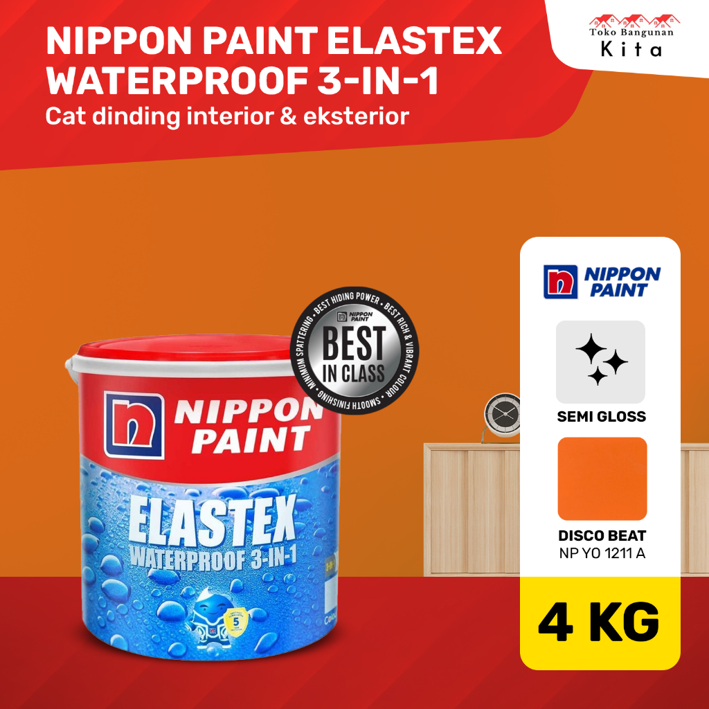 Nippon Paint Elastex 3 in 1 Waterproofing - Disco Beat