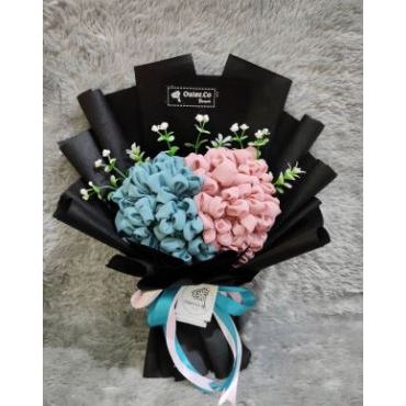 Bucket Buket Hadiah Bingkisan Kado Isi 2 Hijab Kerudung Khimar Segi 4 Hari Ibu