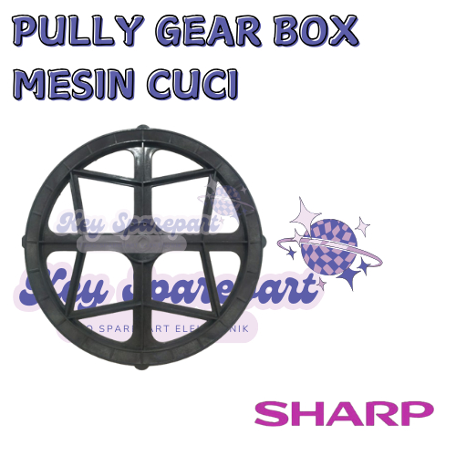 Pully Gearbox Mesin Cuci Sharp / Plastik Puli Gear Box