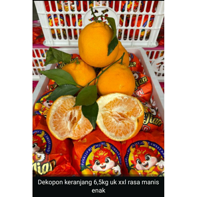 

jeruk dekopon manis jumbo xxl 6,5kg keranjang