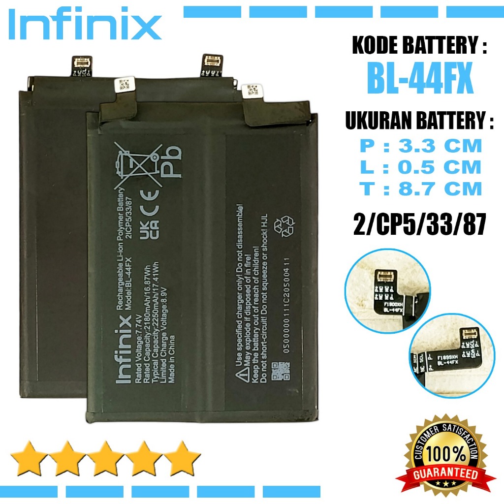 Baterai Battery Original Infinix Note 12 VIP X672 Kode Batre BL-44FX