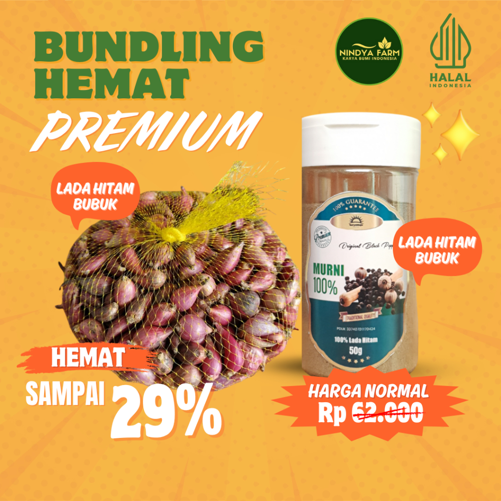 

BAWANG MERAH BREBES BUNDLING LADA HITAM BUBUK