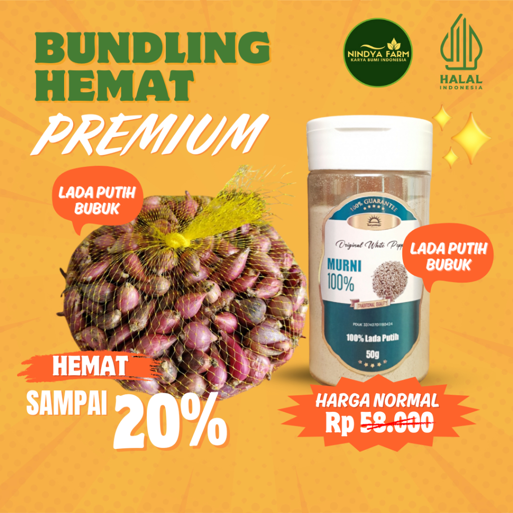 

BAWANG MERAH BREBES BUNDLING LADA PUTIH BUBUK