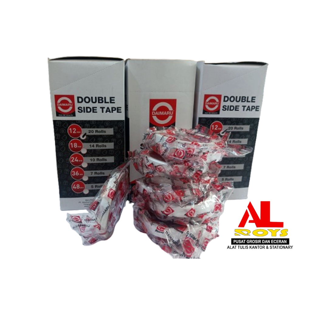 

Double Tape Kertas Kecil 1/2inch (12mm x 12y) DAIMARU Double Tip 1/2 IN X 12mm Daimaru