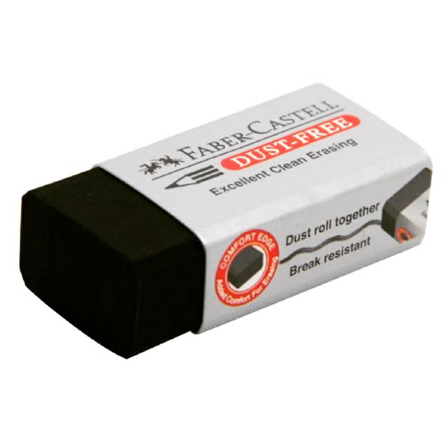 

FABER CASTELL Eraser Dust Free - 1 Pcs- 187171 Penghapus warna hitam