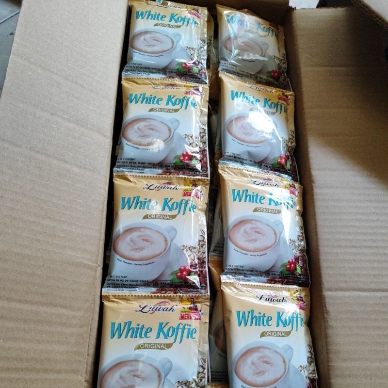 

Luwak White Koffie 1 Renceng isi 10 Sachet / Kopi Bubuk / Kopi Instant