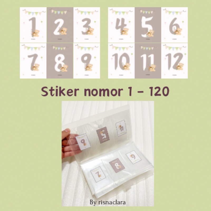 

STICKER ANGKA 1- 120 / 3x4 cm / stiker nomor 1-120 / Stiker Nabung album/ Stiker Album Challenge