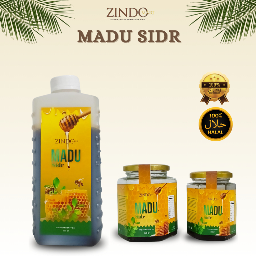 

MADU SIDR MURNI ASLI KEMASAN 1KG, 500GR DAN 250GR HIGH QUALITY RAW PURE HONEY