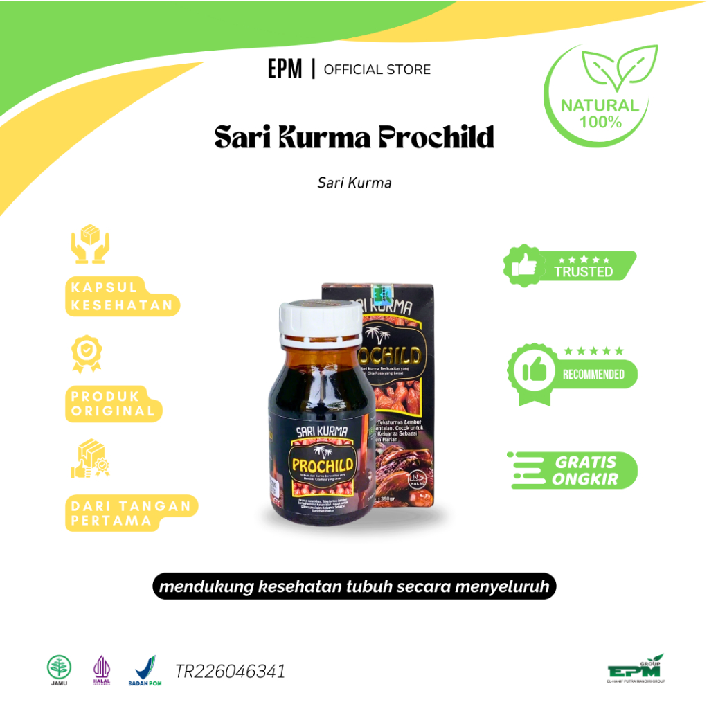 

SARIKURMA PROCHILD | EL HANIF | Mendukung kesehatan tubuh secara menyeluruh