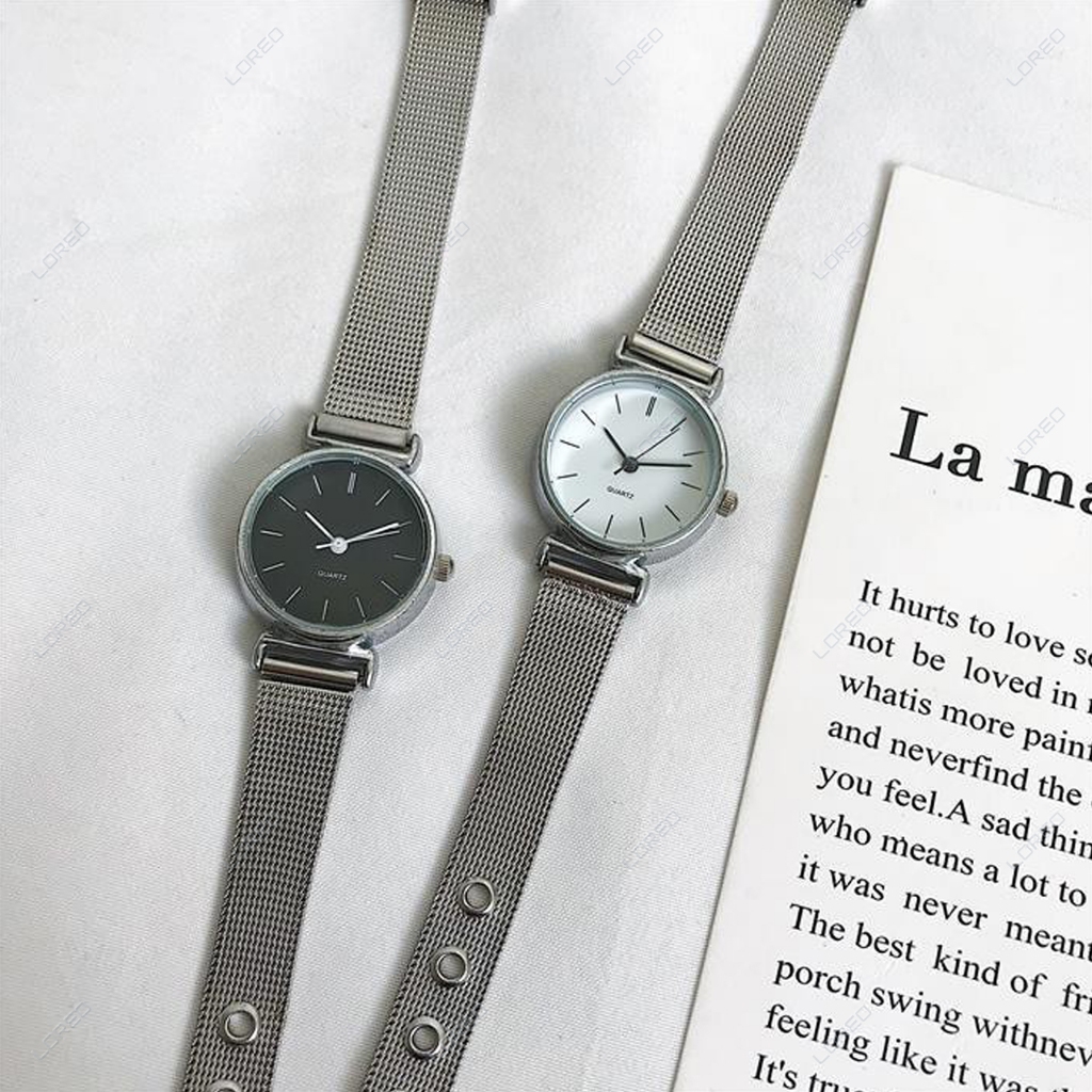 Loreo - Jam Tangan Wanita Kecil Strap Strap Mesh / Analog Watch Casual