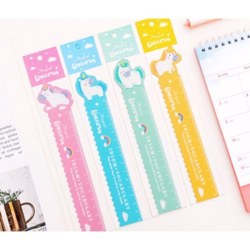 

Penggaris Magnet Magnetic Ruler Karakter Unicorn 15cm PR02