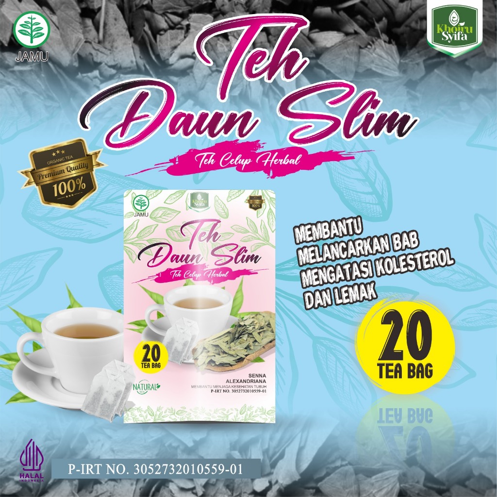 

Jamu Teh Daun Slim Tea Bag Natural 20