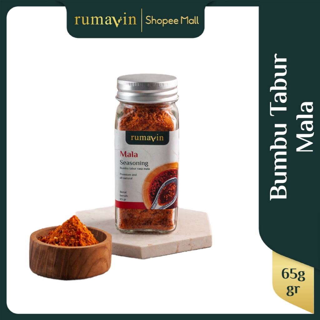 

Rumavin - Premium Bumbu Tabur Mala Seasoning Botol 65gr