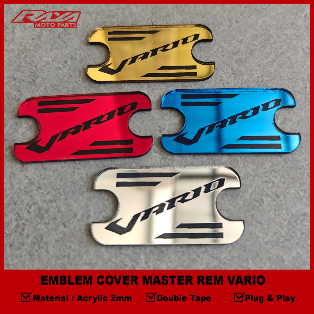 RAYA EMBLEM COVER MASTER REM VARIO SEMUA TAHUN PNP (TIDAK BISA UNTUK VARIO 160 ABS)