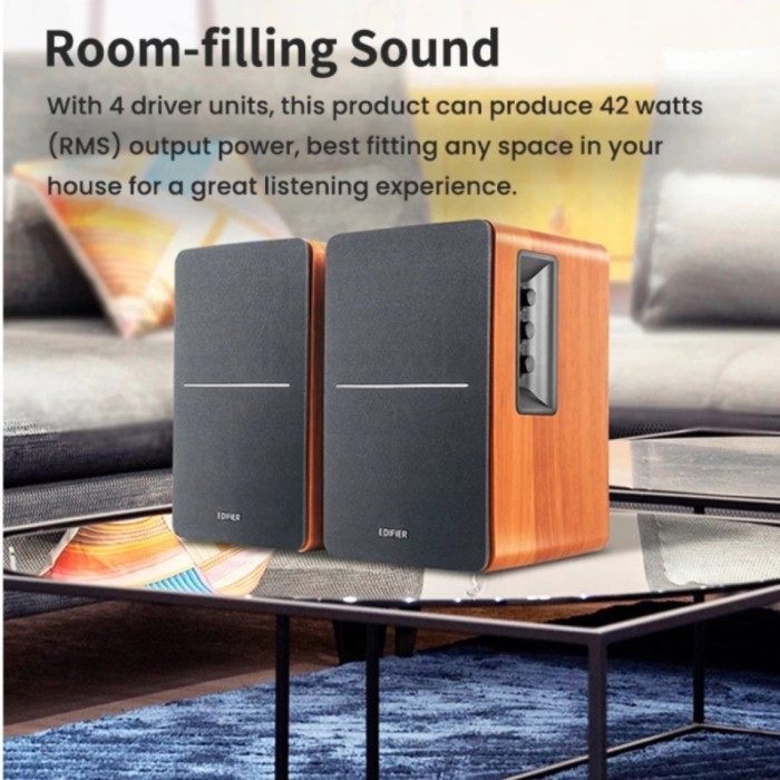 Edifier R1280DBs Bluetooth Speaker with Multiple Inputs & Bass Output, Edifier R1280 DBs