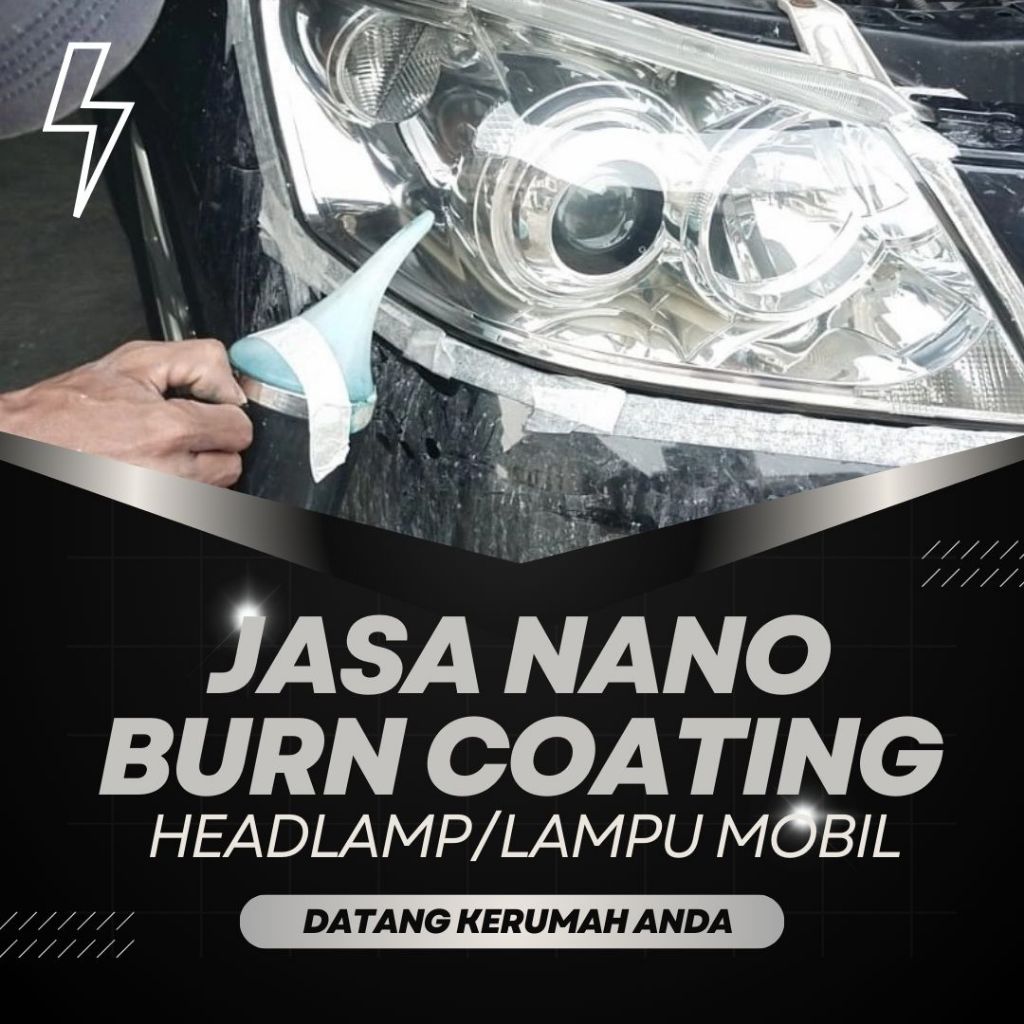 Jasa nano burn coating headlamp/lampu mobil