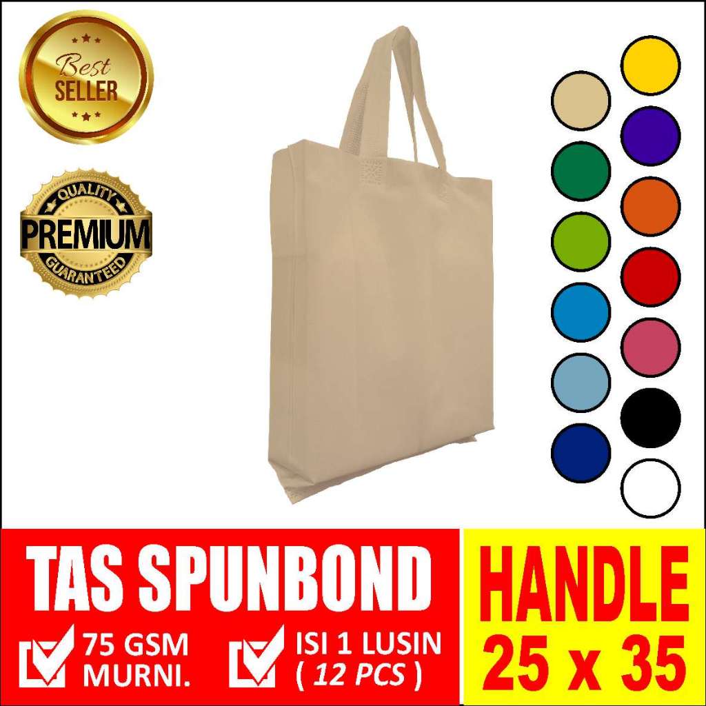 

TAS SOUVENIR - SPUNBOUND HANDLE 25CMX35CM CREAM