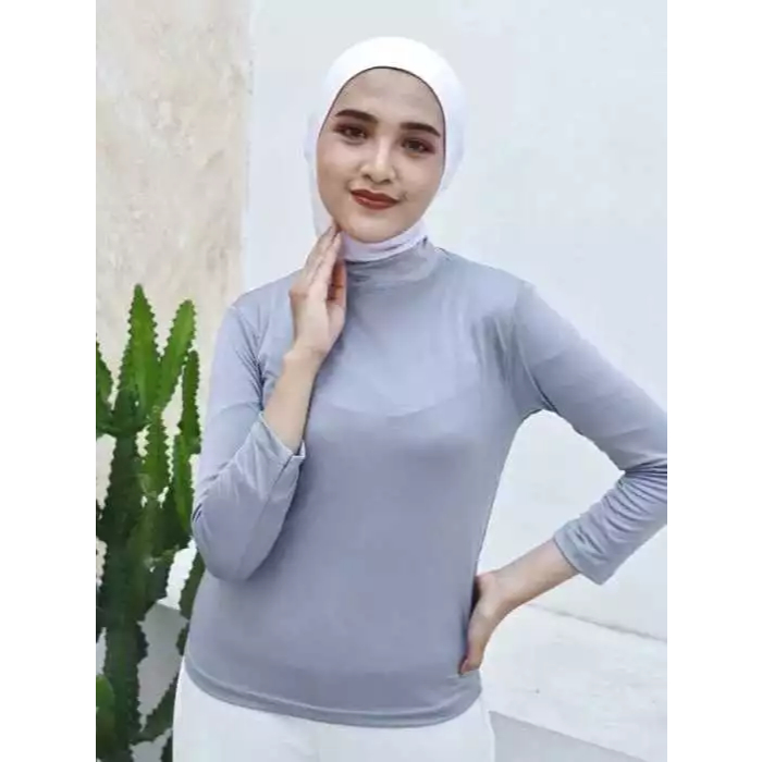 Manset Badan Premium Basic Turtle neck Kaos M L XL XXL XXXL ,Manset Uniklo Leher Tinggi Manset Badan