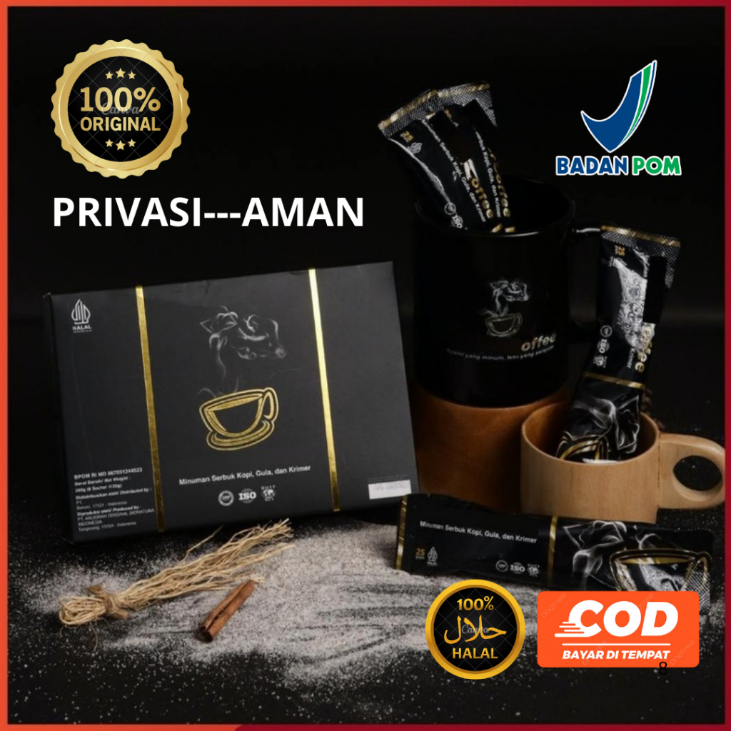 

MoceerCoffee Original Kopi Rahasia Pria Perkasa Kuat Tahan Lama Di Ranjang Tanpa Efek Samping BPOM