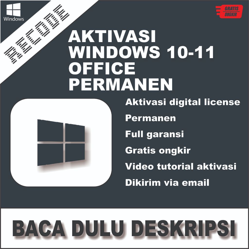 Windows 10.11 pro|home|aktivasi